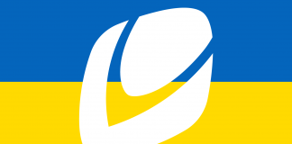 Sparebanken Vest logo i ukrainske farger